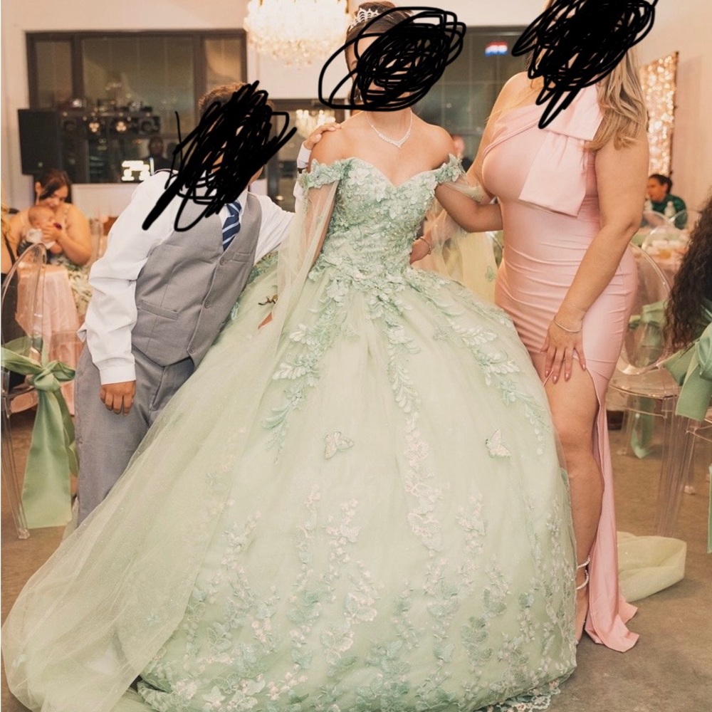 Sage Green Sweet 16 Or For Quinceañera